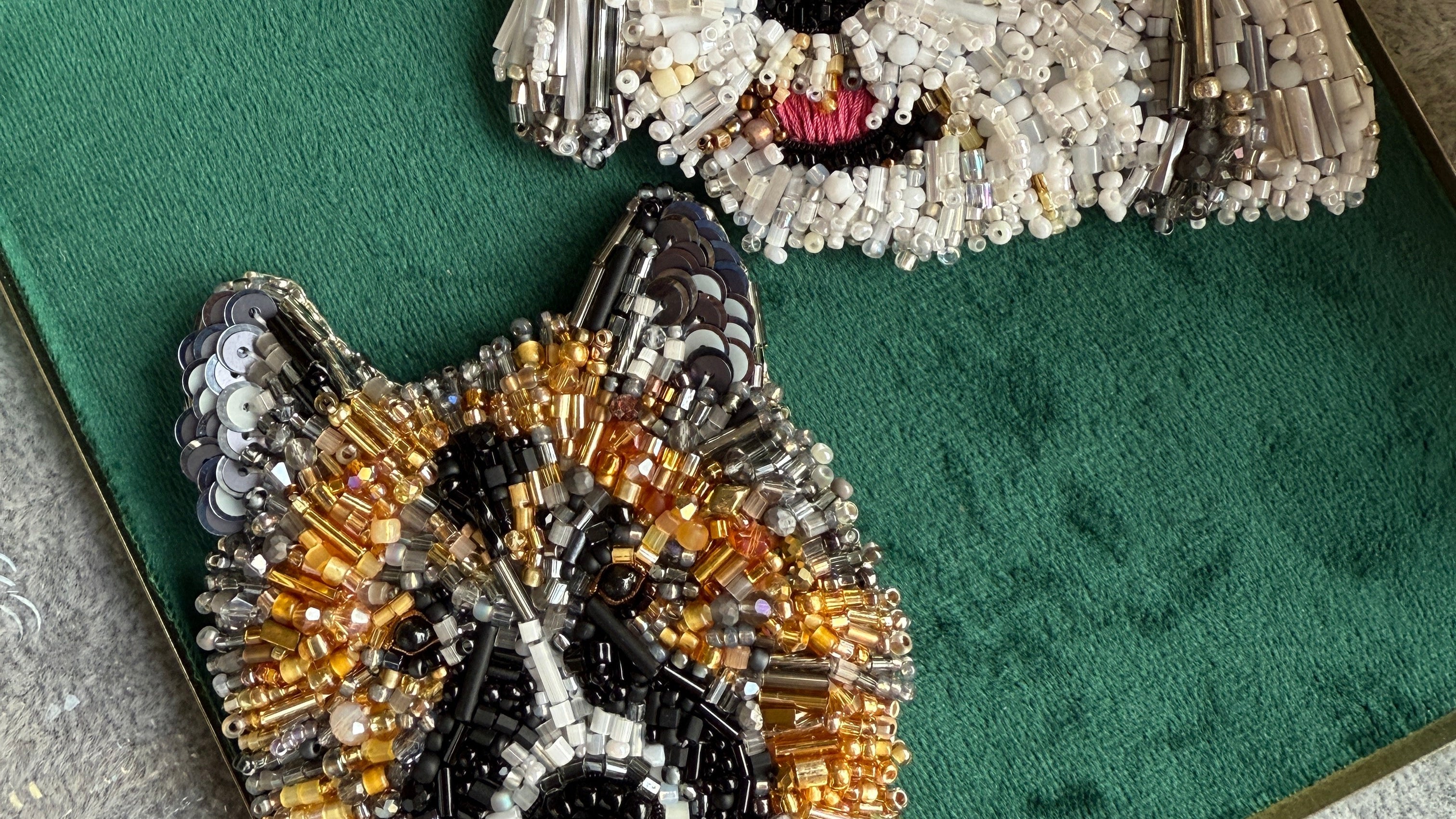 Custom Pet Portrait Brooches | Handmade Embroidered Pet Jewelry