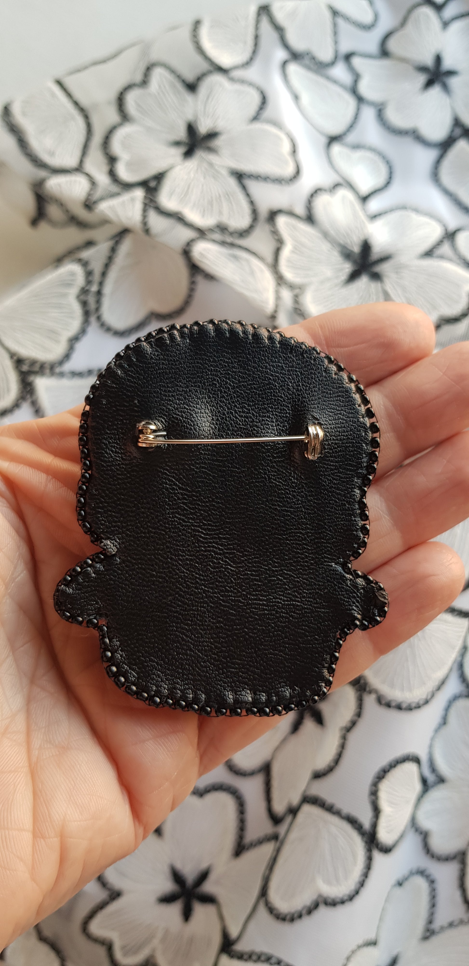 Penguin Beaded Brooch