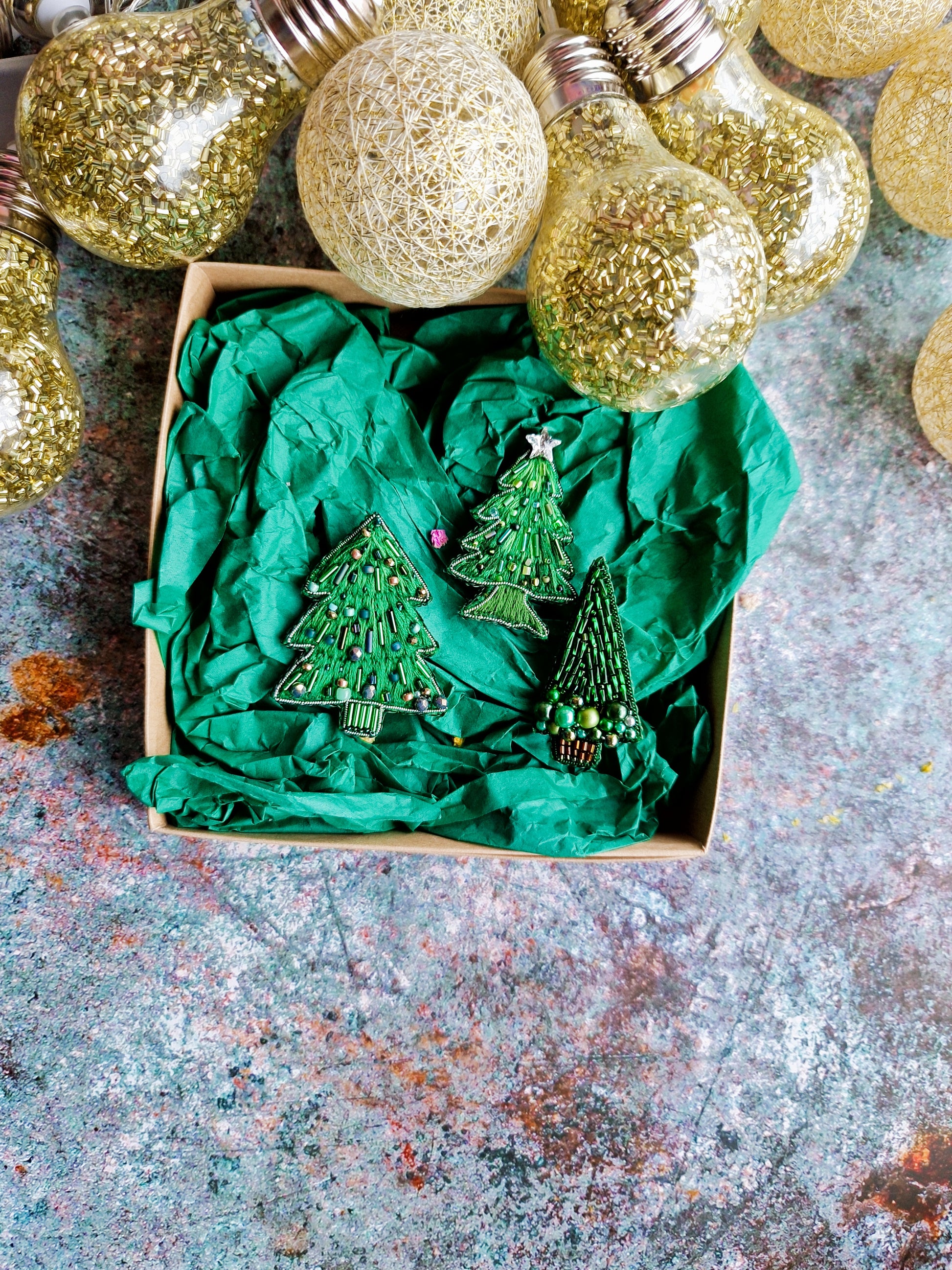 Christmas Tree Brooch Collection