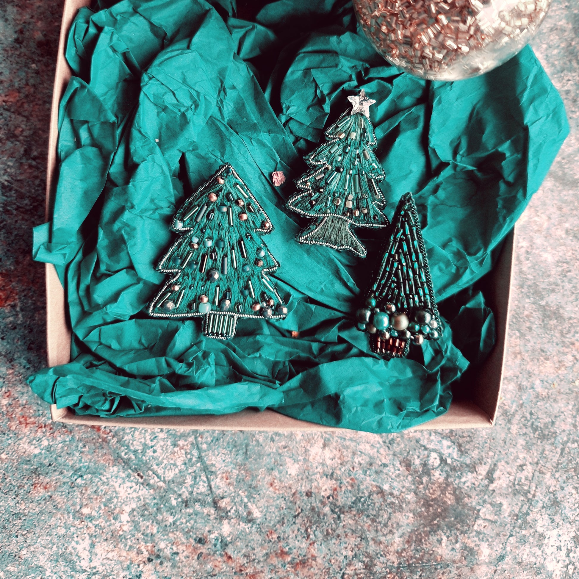 Christmas Tree Brooch Collection