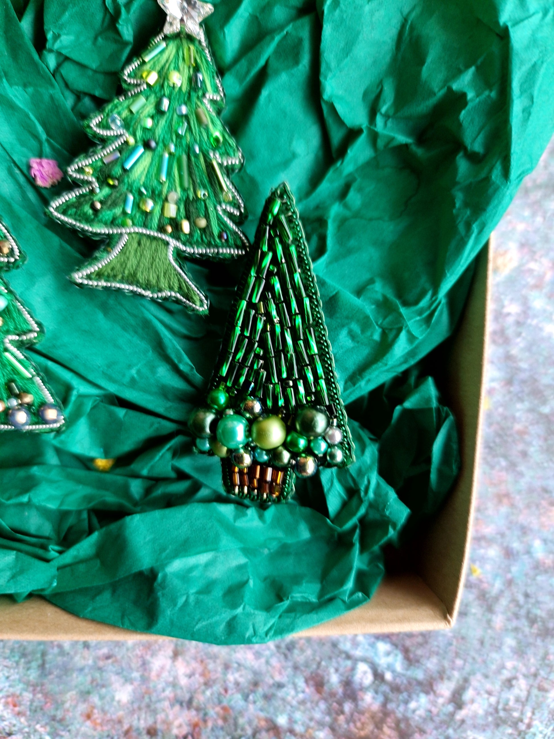 Christmas Tree Brooch Collection