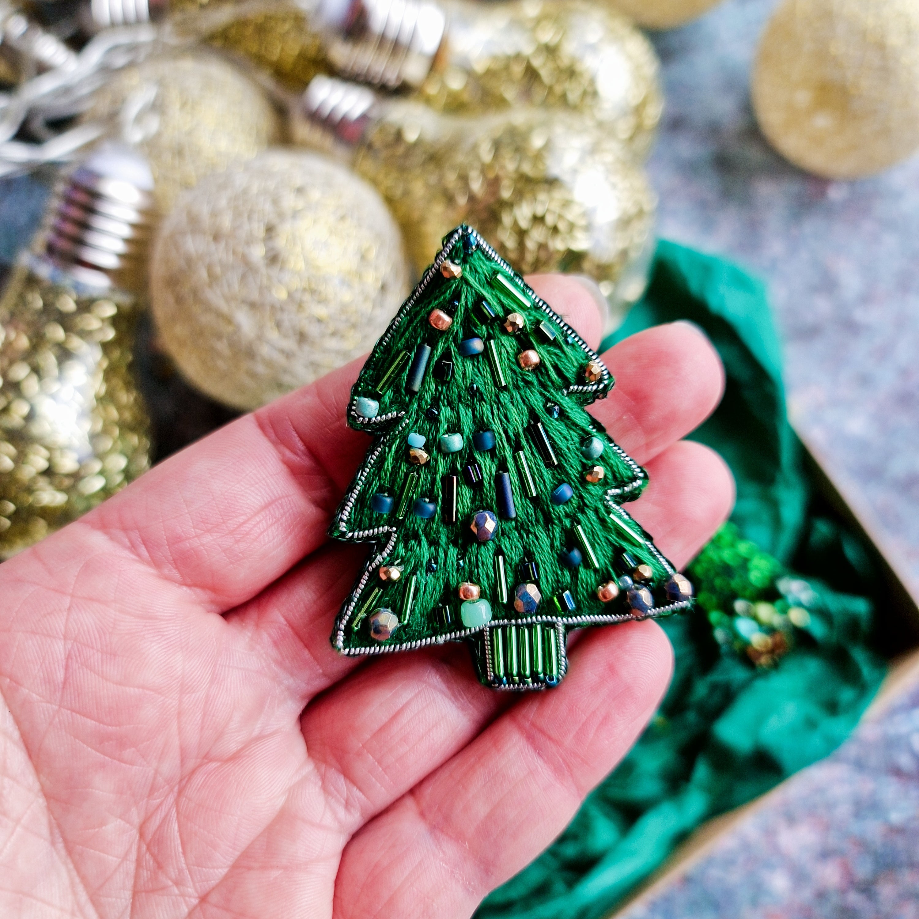 Christmas Tree Brooch Collection