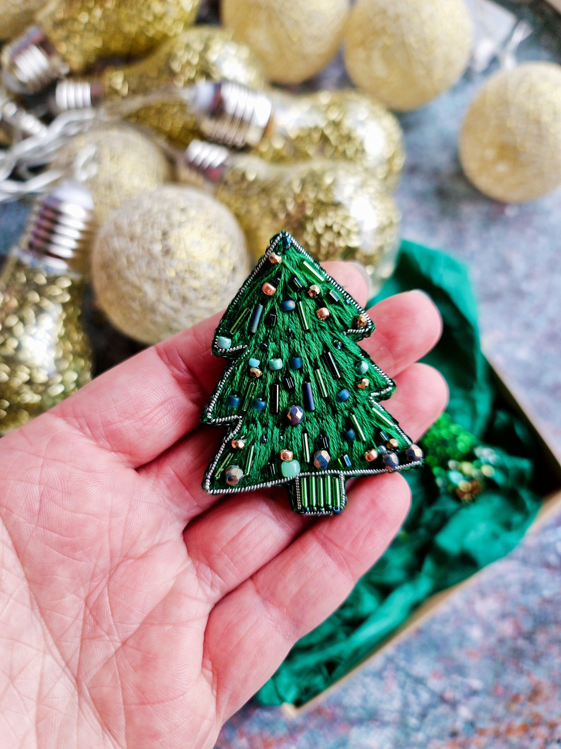 Christmas Tree Brooch Collection