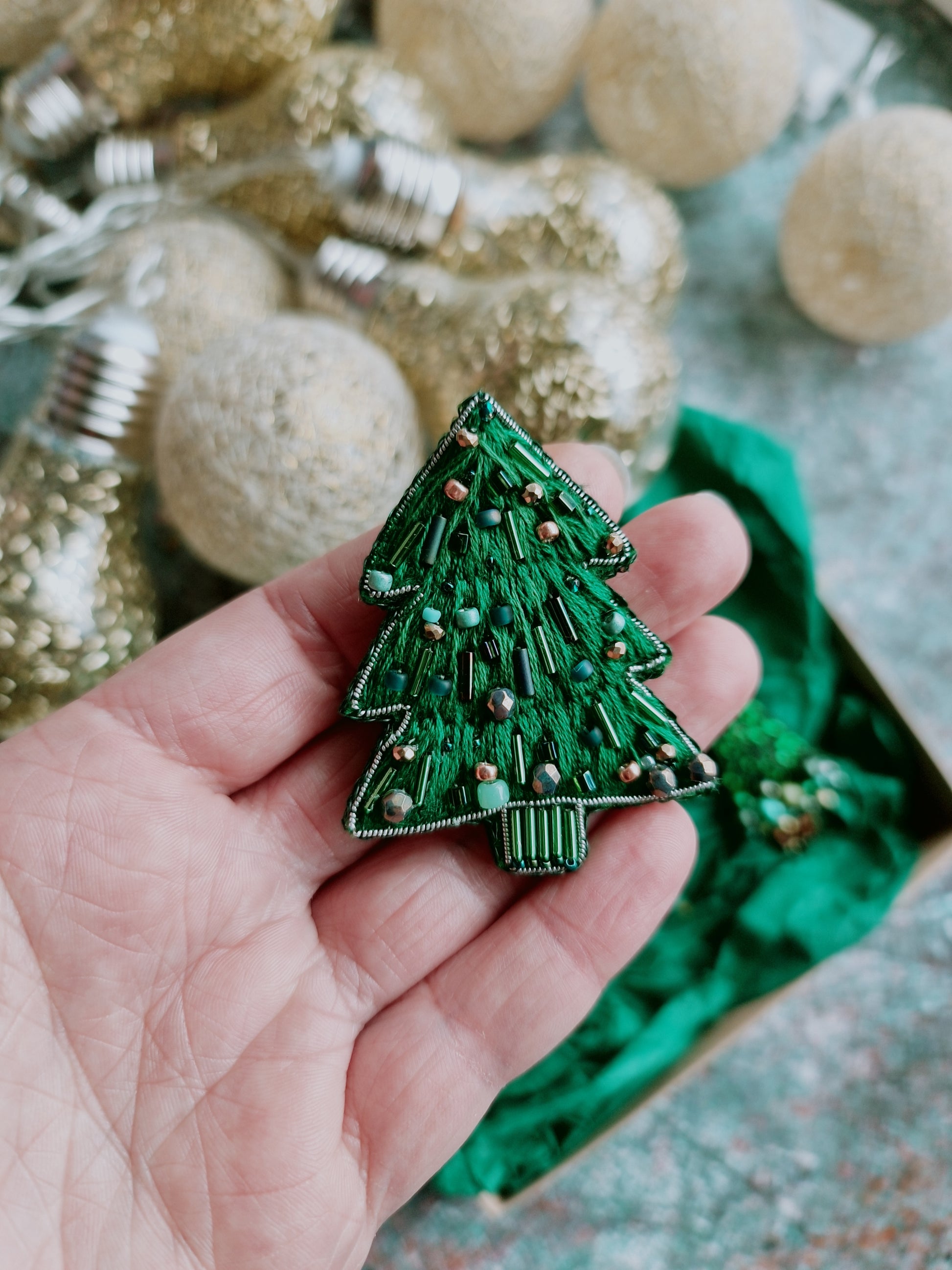 Christmas Tree Brooch Collection