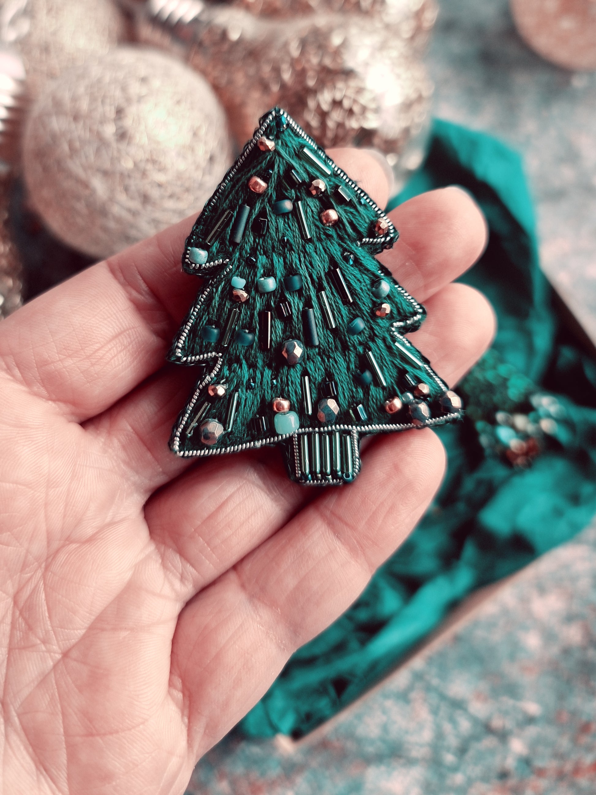 Christmas Tree Brooch Collection