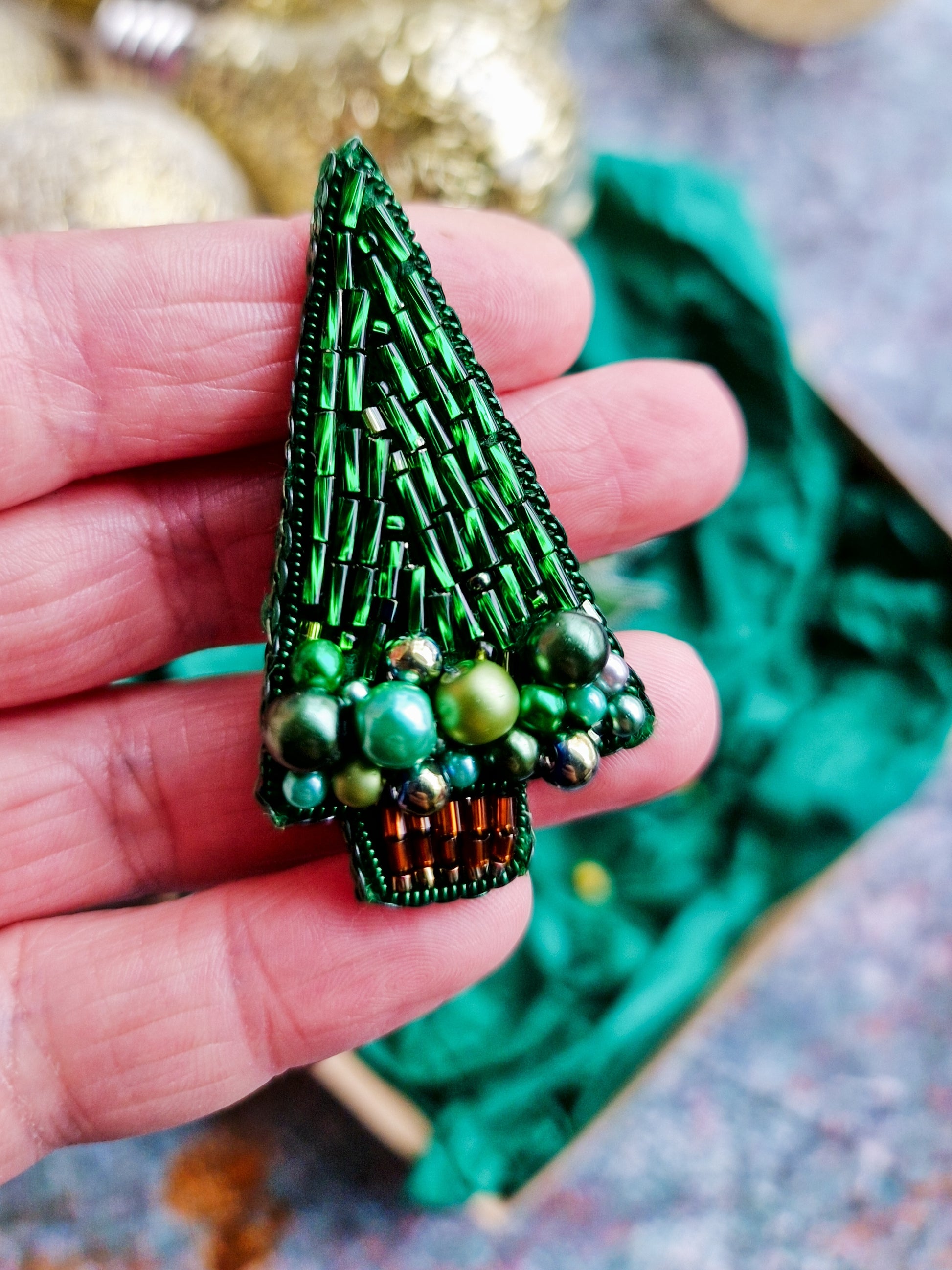 Christmas Tree Brooch Collection