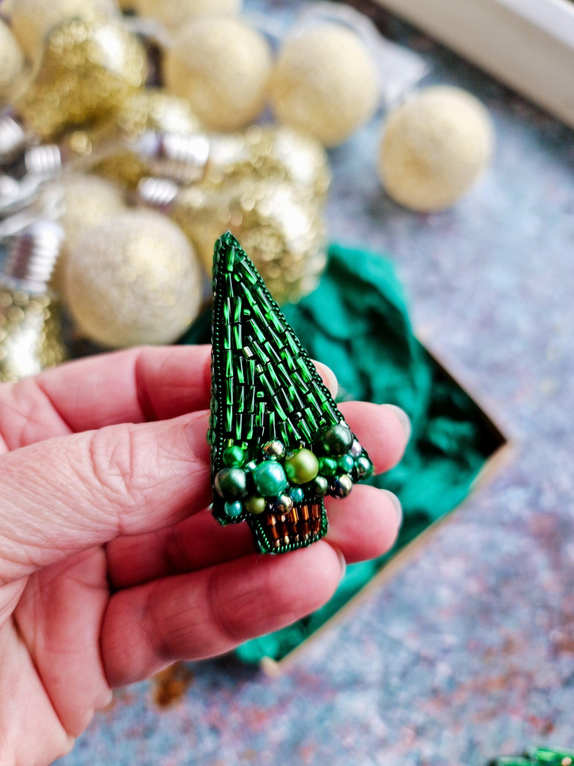 Christmas Tree Brooch Collection