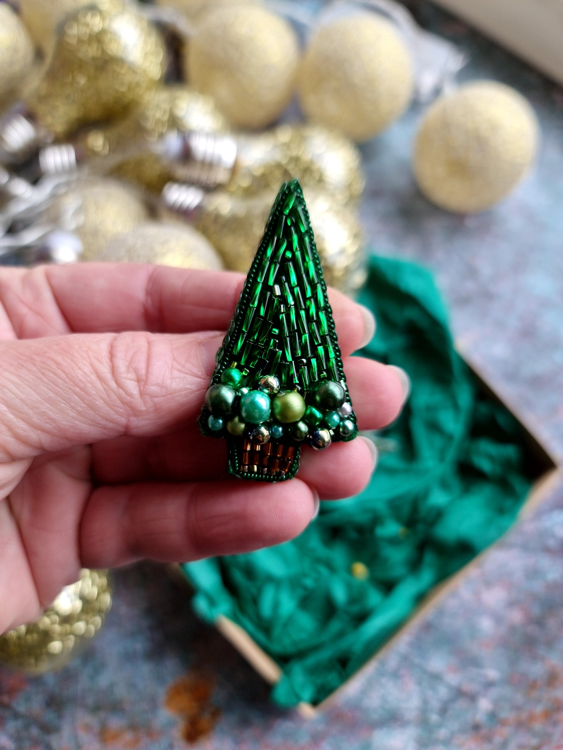 Christmas Tree Brooch Collection