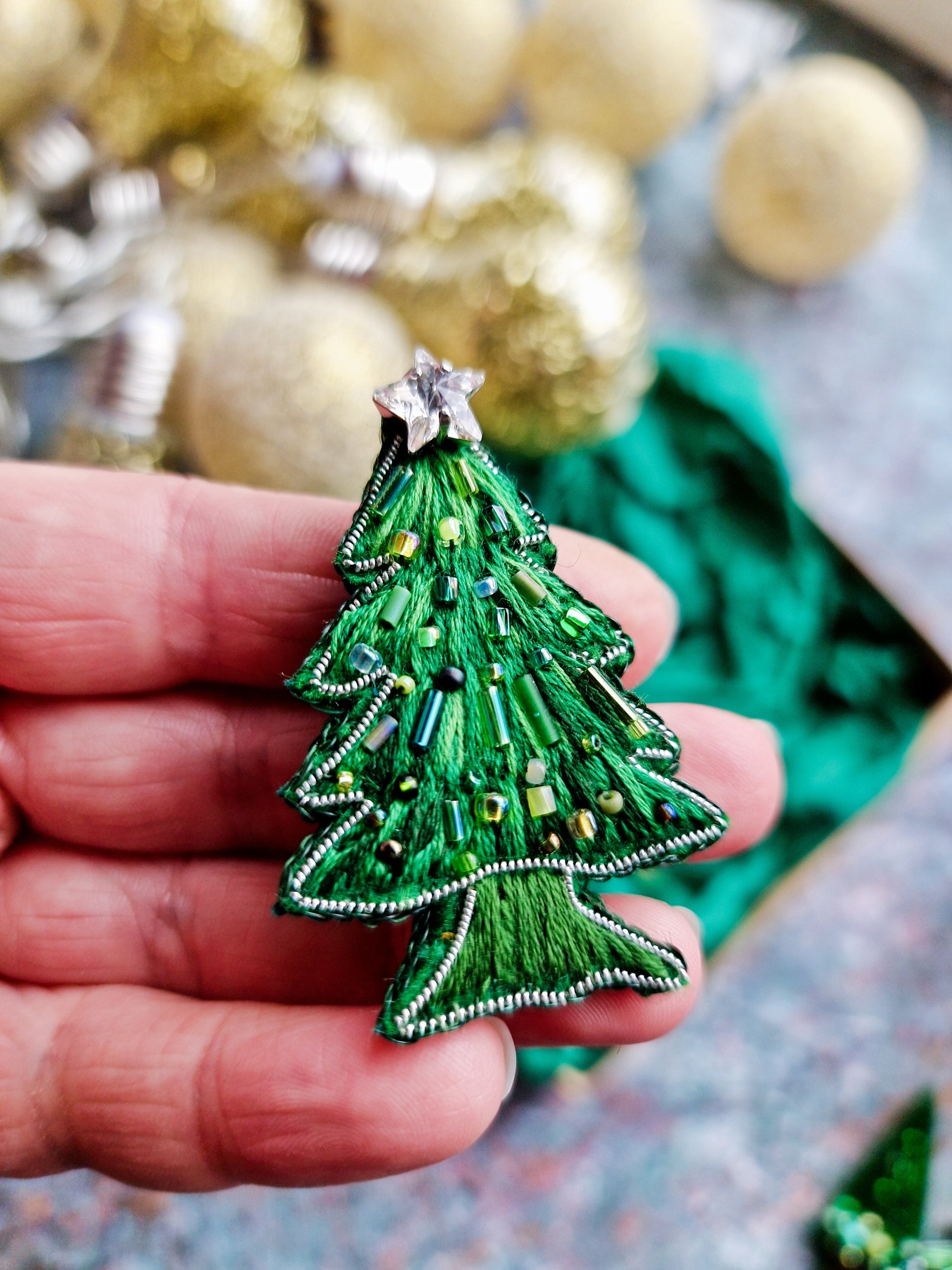 Christmas Tree Brooch Collection