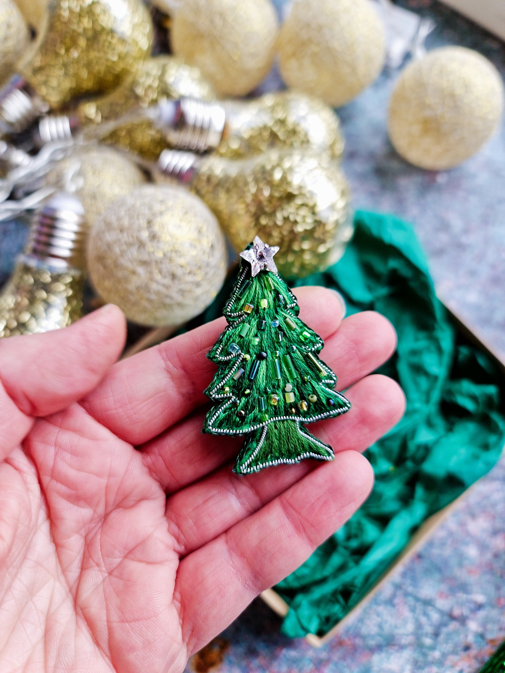 Christmas Tree Brooch Collection