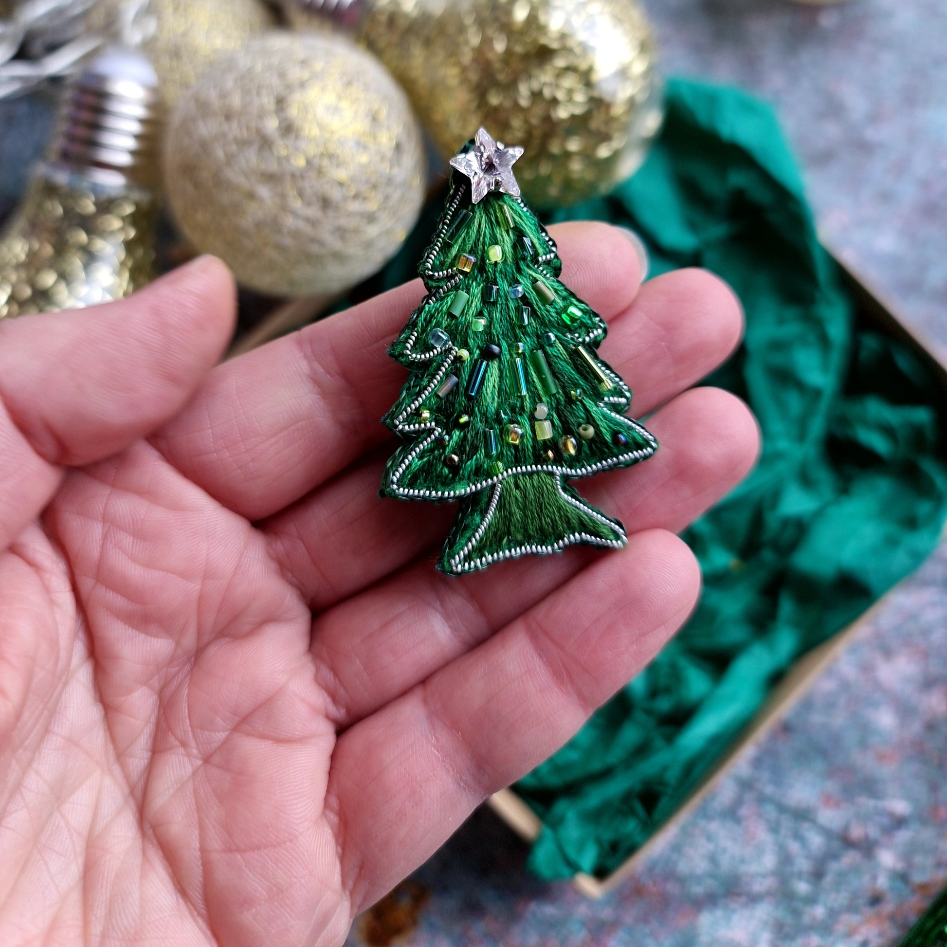 Christmas Tree Brooch Collection