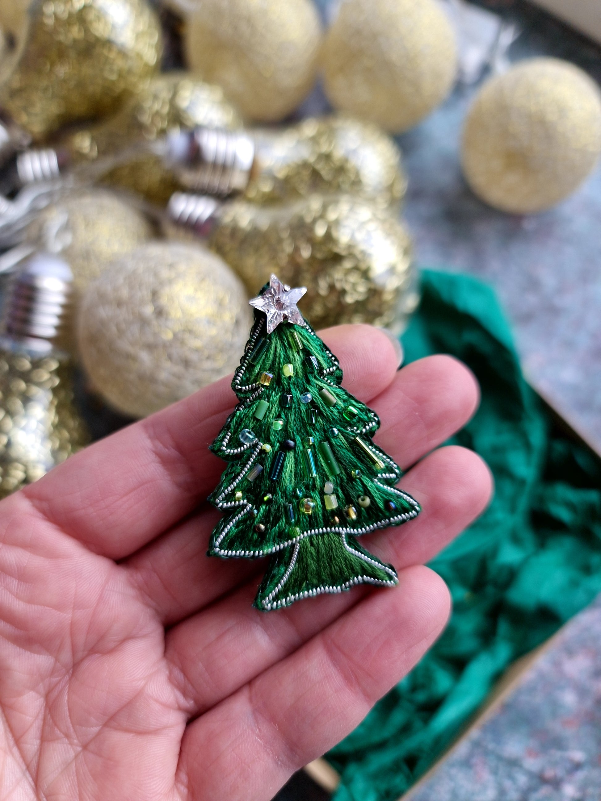 Christmas Tree Brooch Collection
