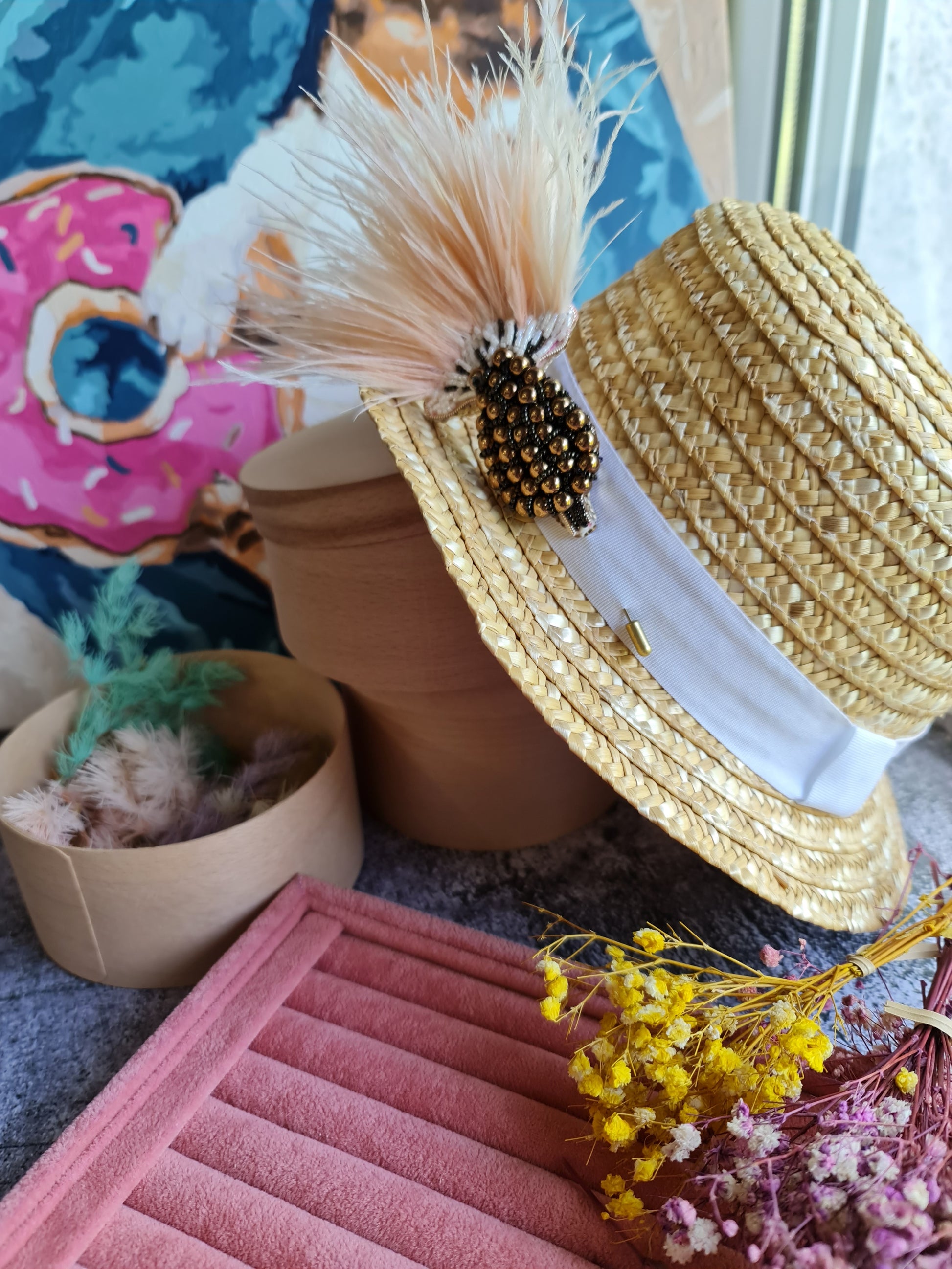 Thistle Feather Statement Brooch