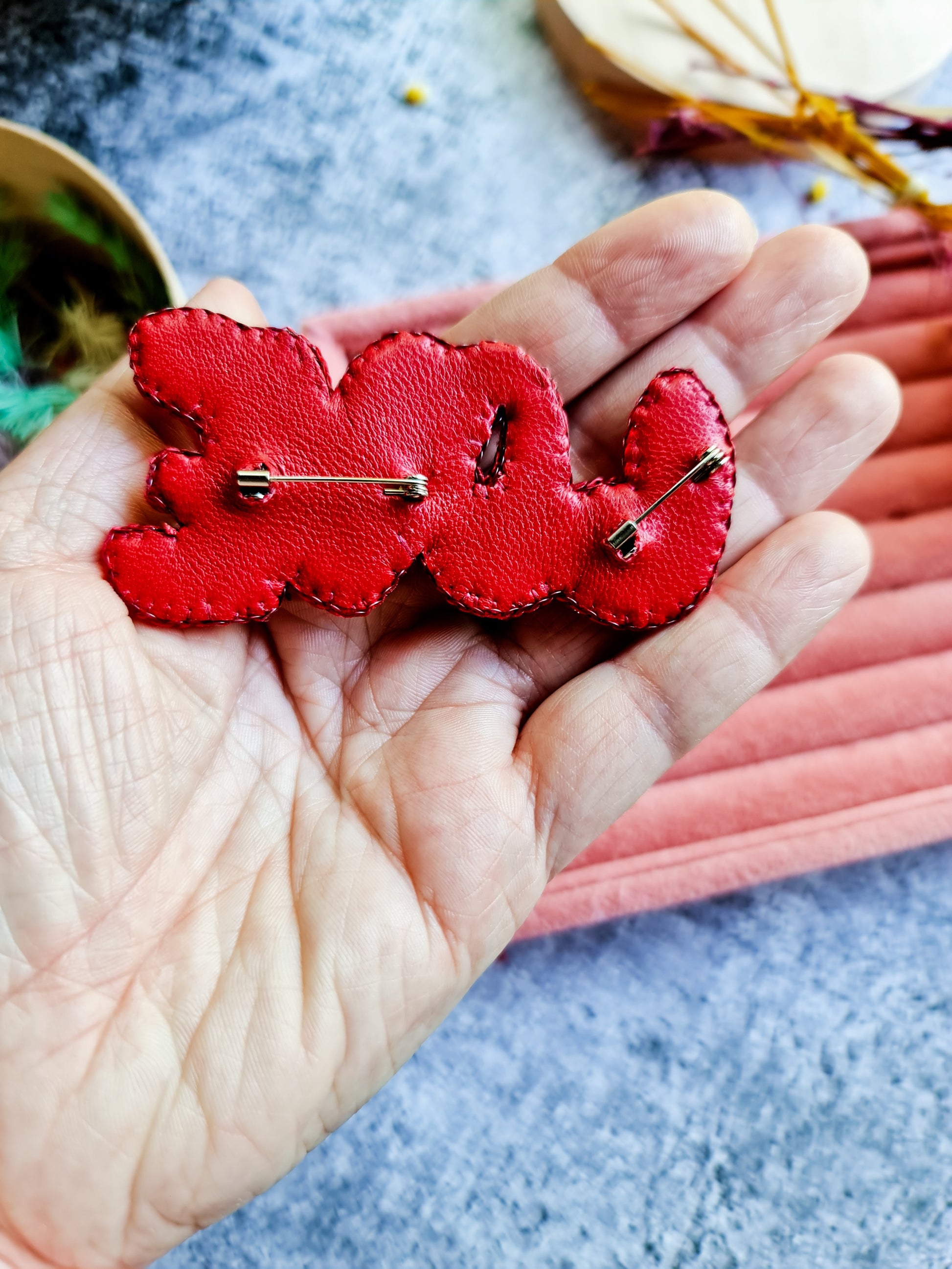 Love Beaded Brooch