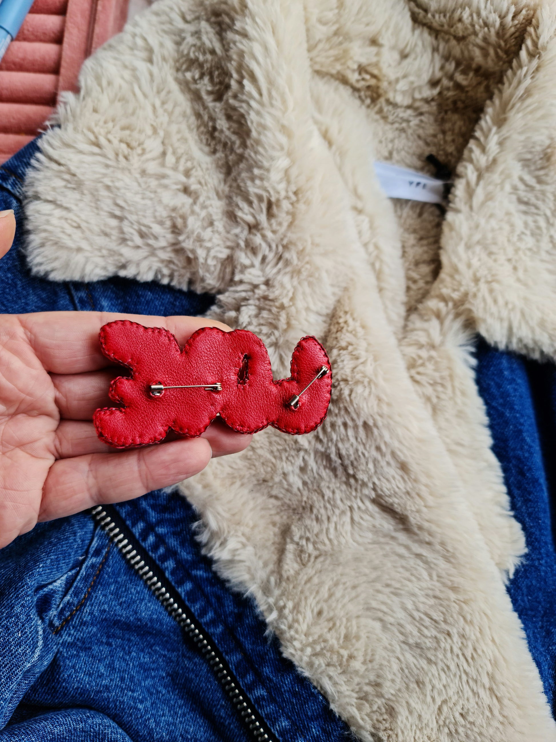 Love Beaded Brooch