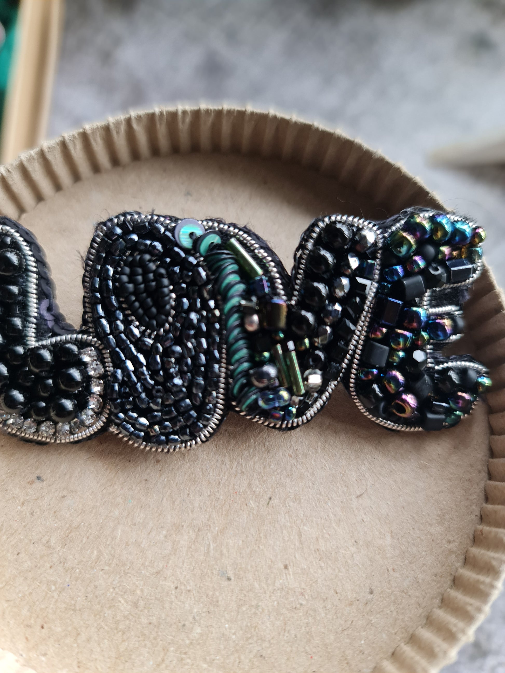 Love Beaded Brooch