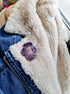 Pansies beaded brooch, flower nature jewelry, valentine gift