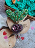 Gardener gift Purple Beet Crystal Pin, Vegetable Handmade jewelry Brooch