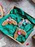 Moth beaded brooches hand embroidered in several colors with crystals sequins beads and wing details