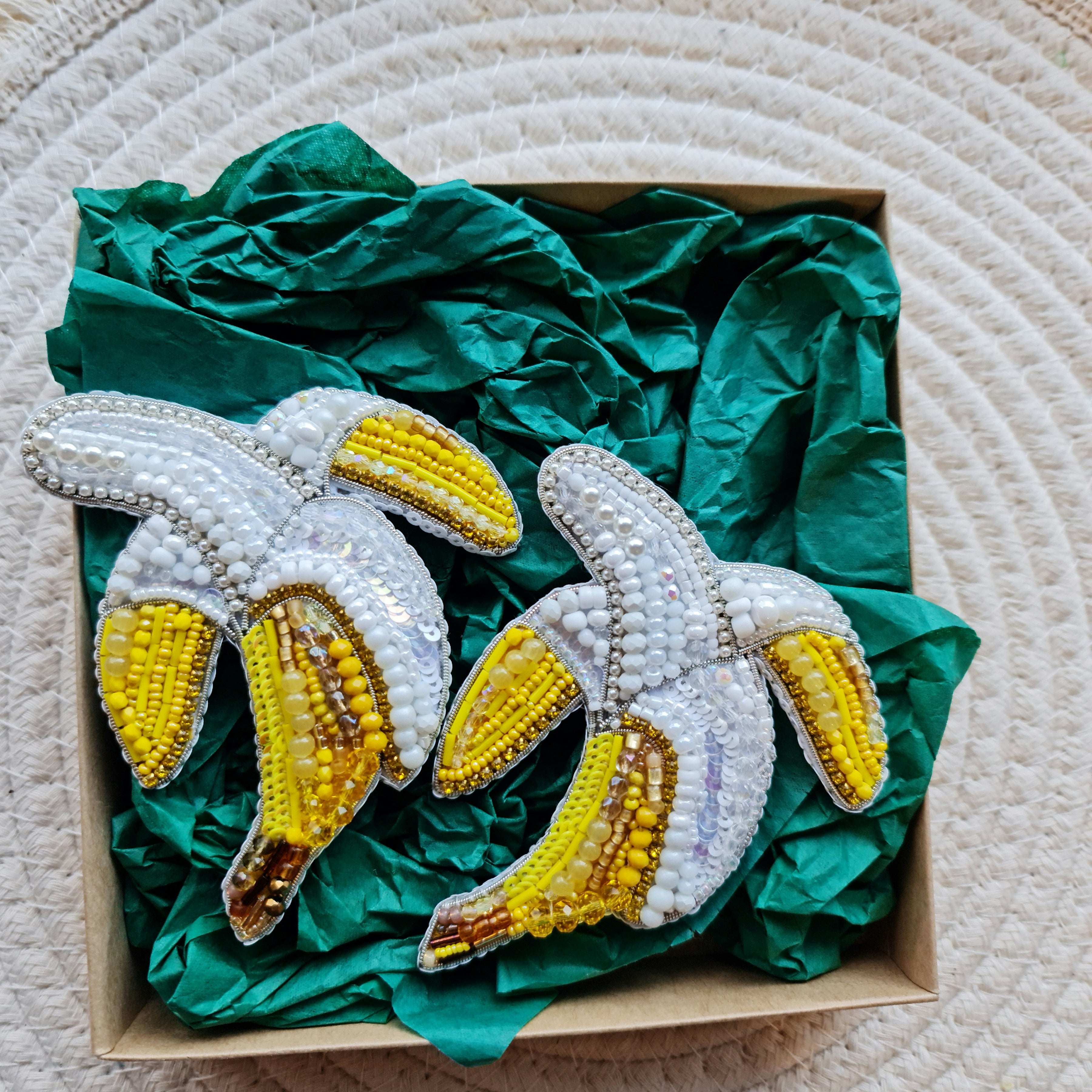 banana large brooch, plant pin for mother day