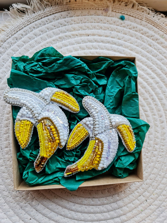 banana large brooch, plant pin for mother day