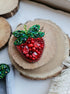 Lapel pin Strawberry Embroidered brooch, unique gifts for her