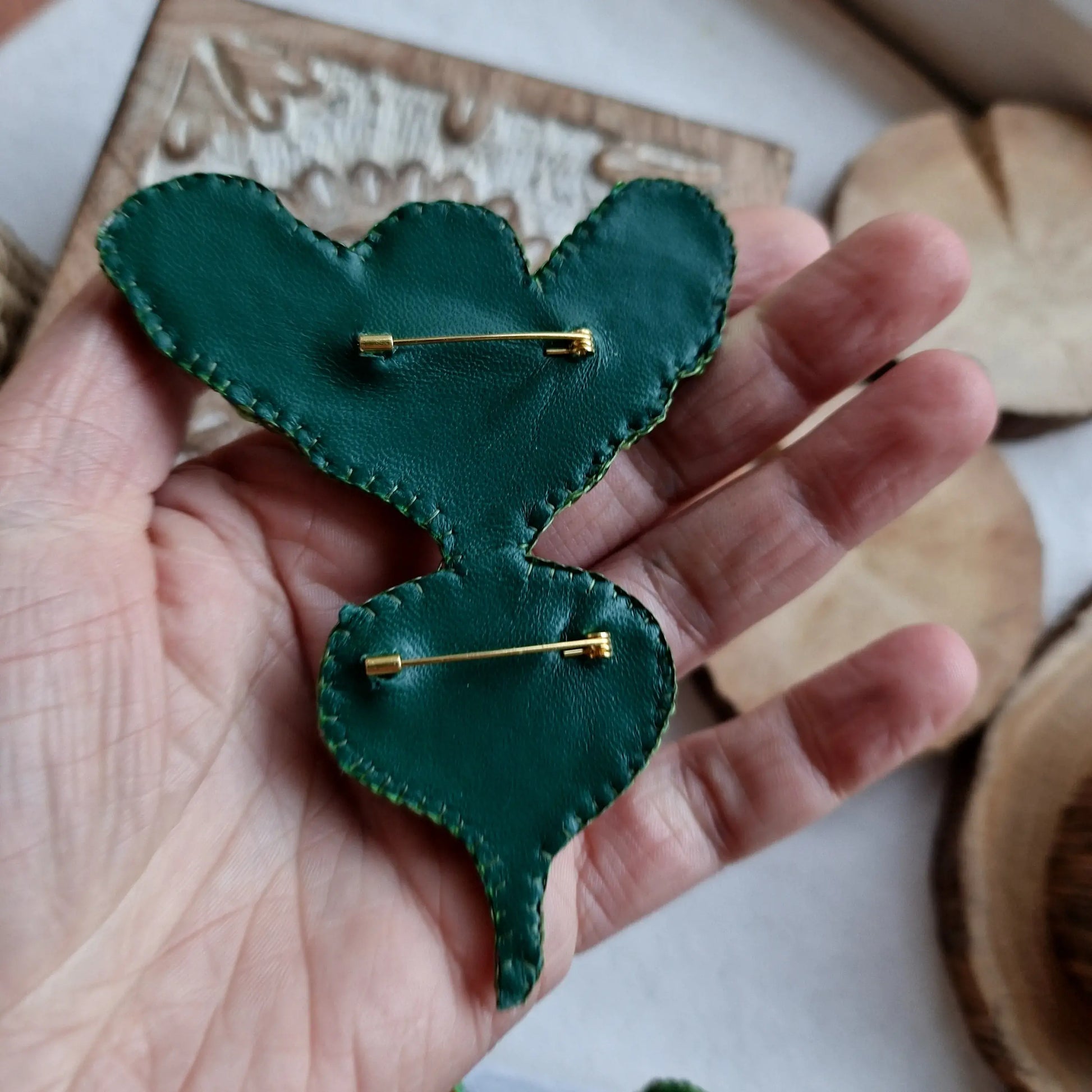 Purple Beet Brooch