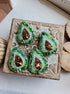 Lapel pin avocado beaded brooch, Fruit jewelry, father's day gift, gardener gift