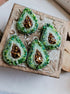 Lapel pin avocado beaded brooch, Fruit jewelry, father's day gift, gardener gift