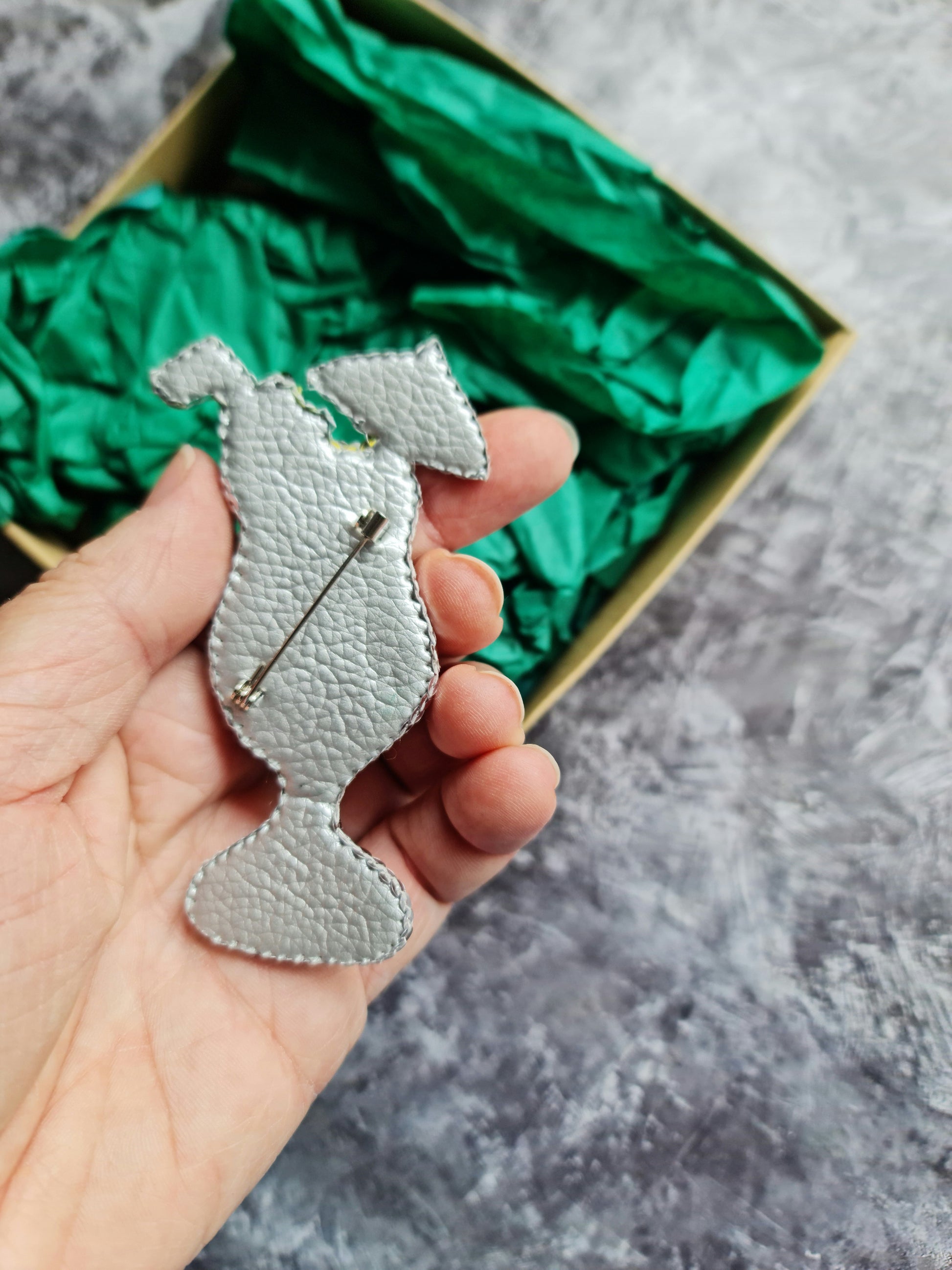 Strawberry Cocktail Beaded Brooch