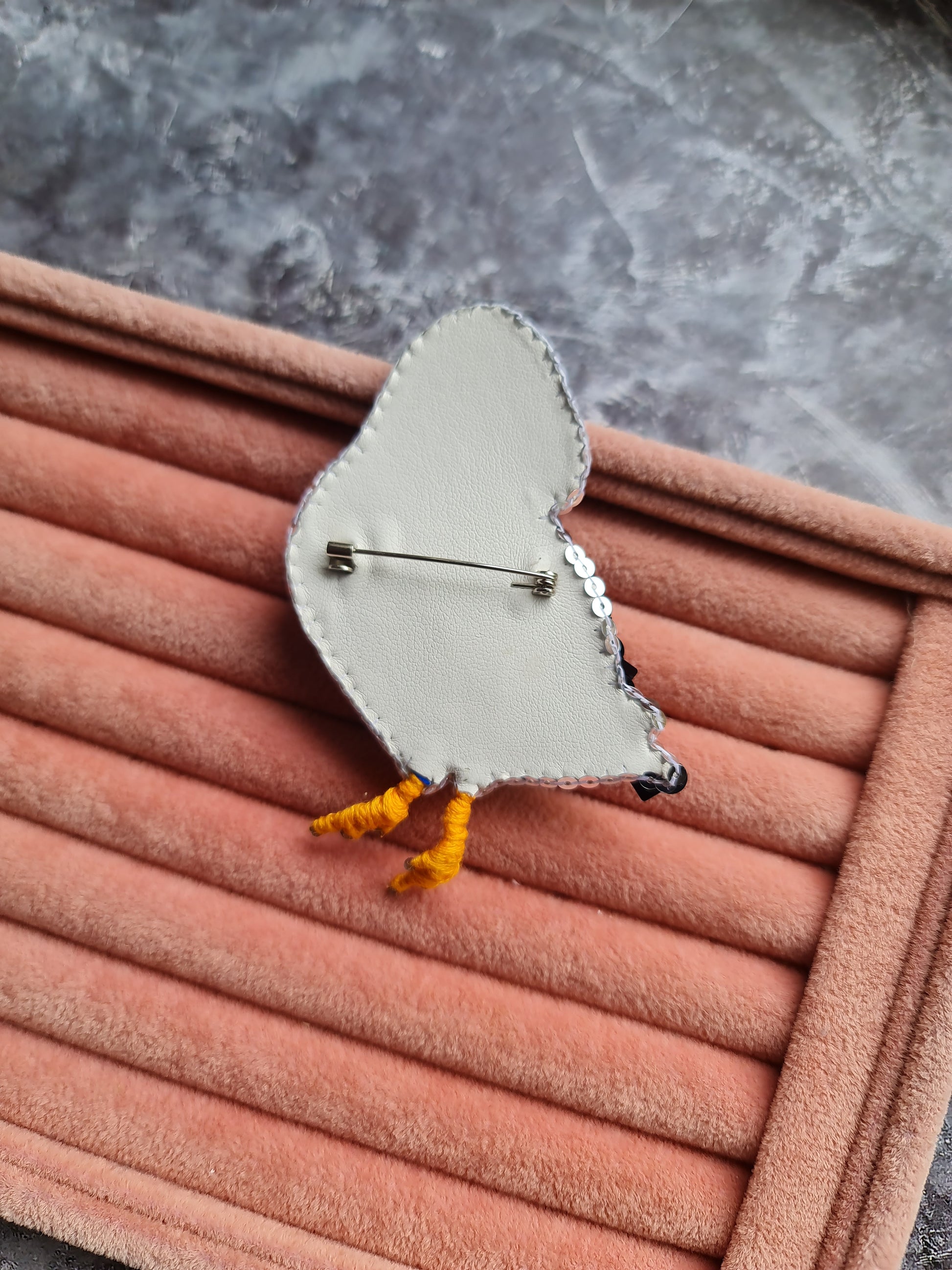 Puffin Beaded Brooch