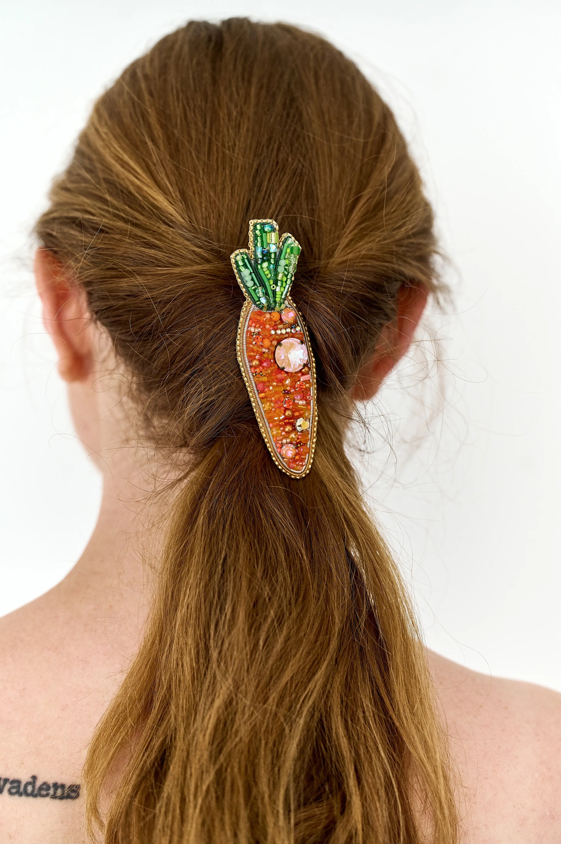 Carrots Crystal Pin
