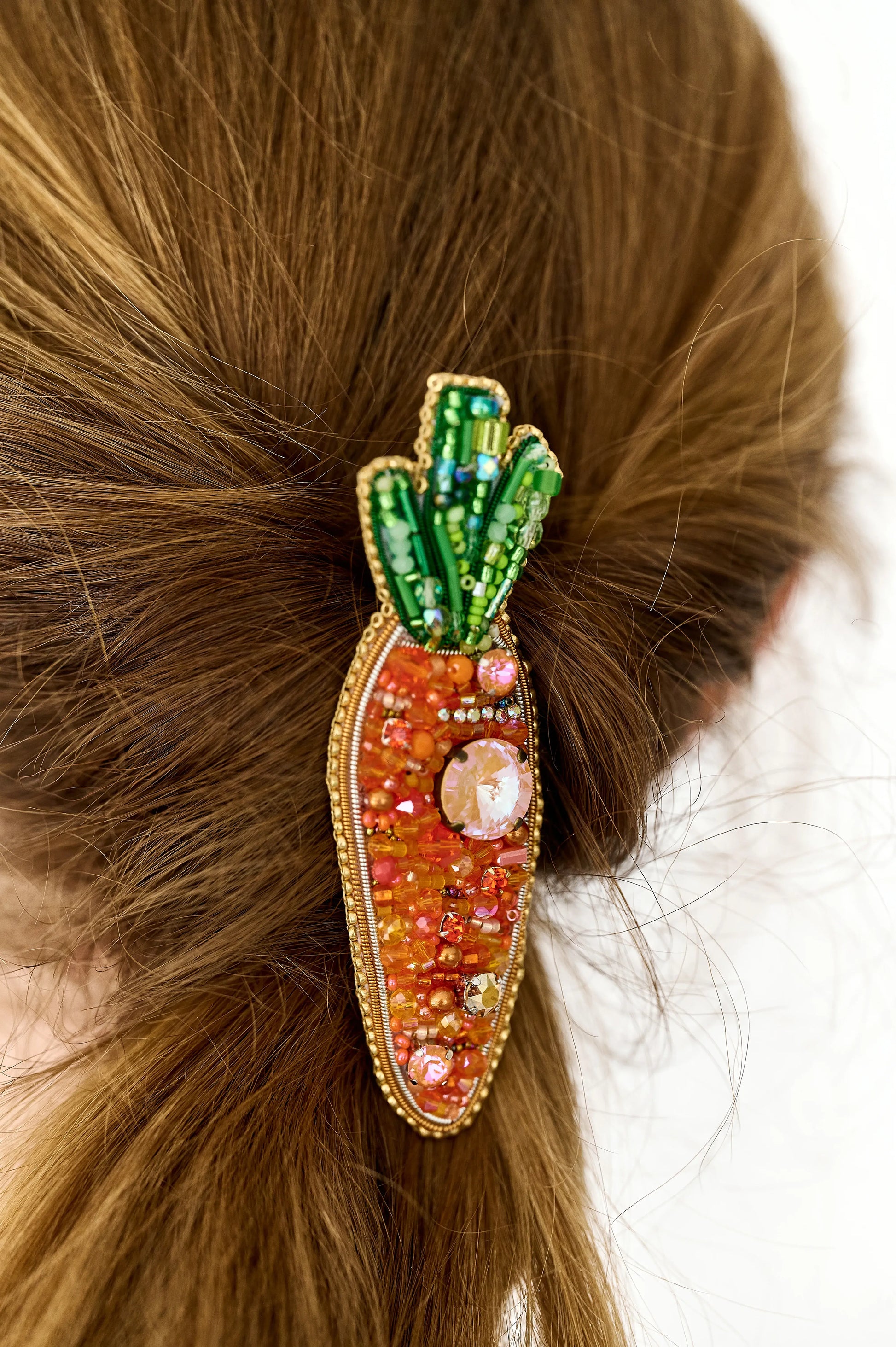 Carrots Crystal Pin