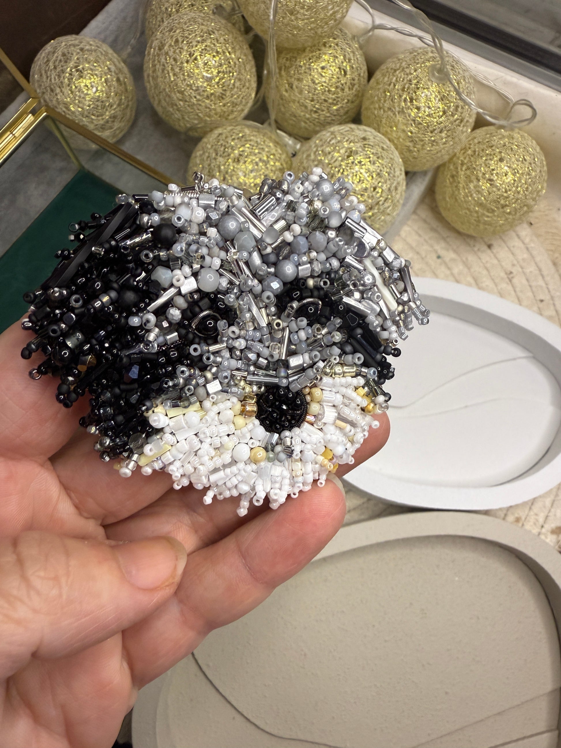 Custom Labradoodle Portrait Brooch