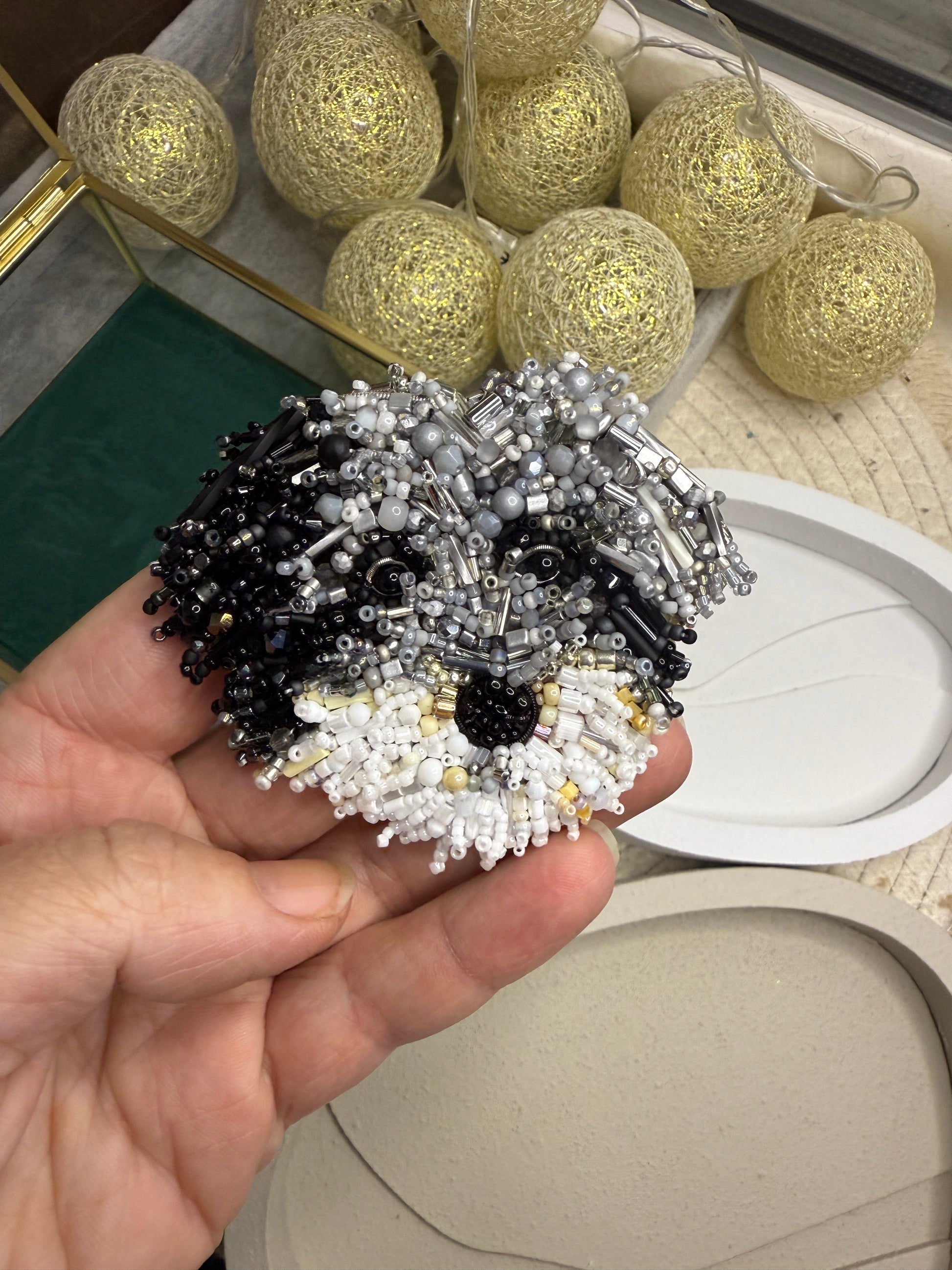 Custom Labradoodle Portrait Brooch