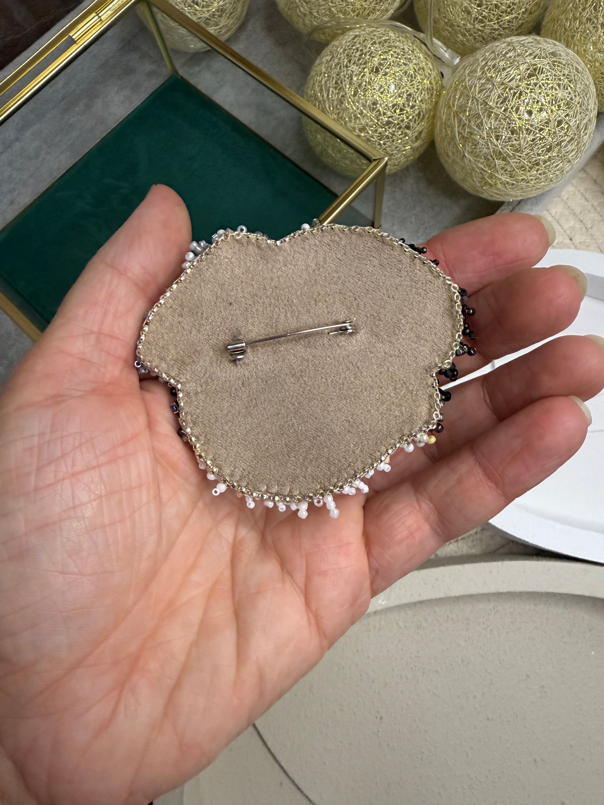 Custom Labradoodle Portrait Brooch