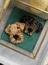 Custom pet portrait beaded brooch hand embroidered from your pet photo with glass beads, crystals, sequins, and detailed dog portrait embroidery
