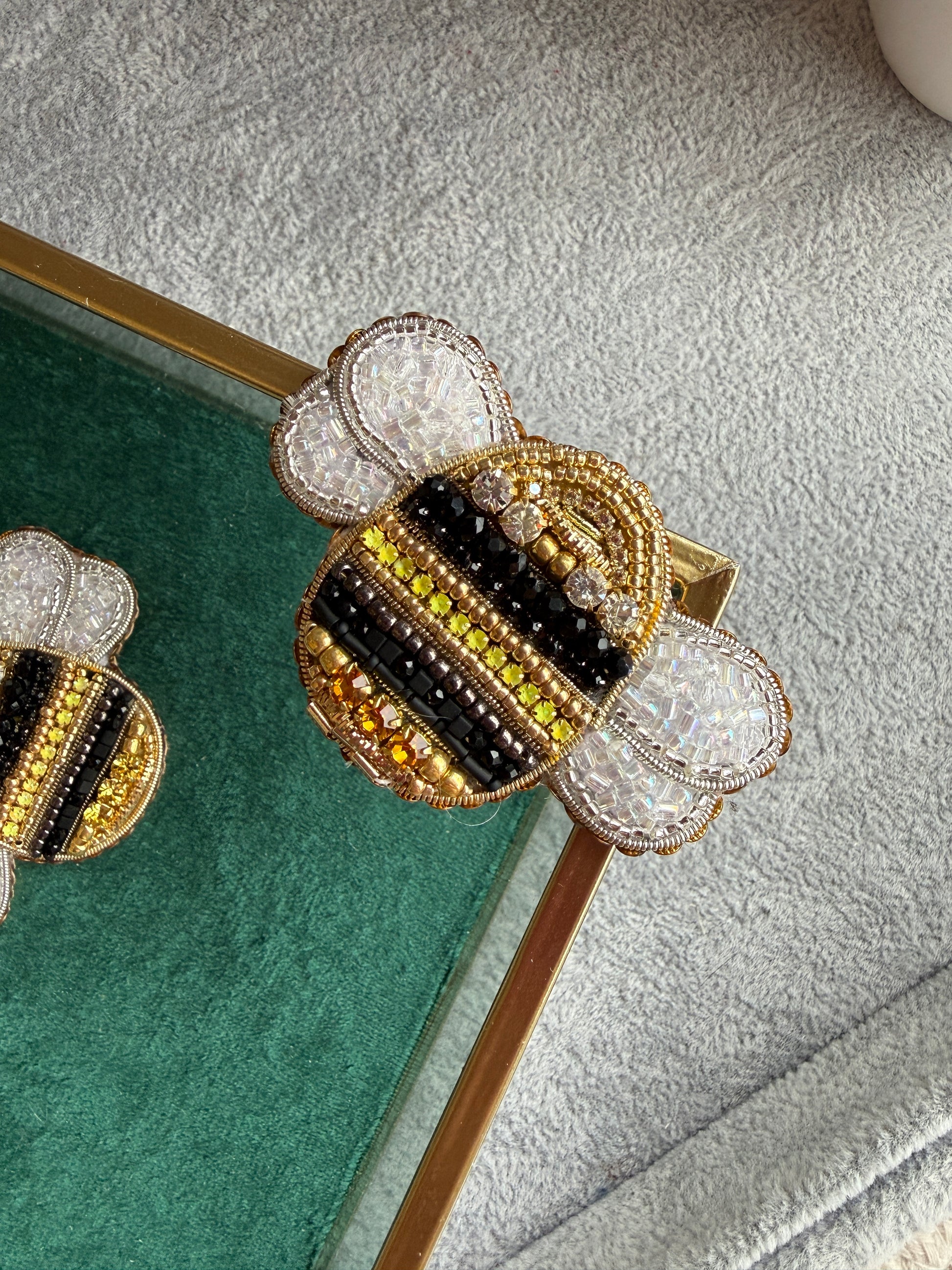 Bee Beaded Brooch