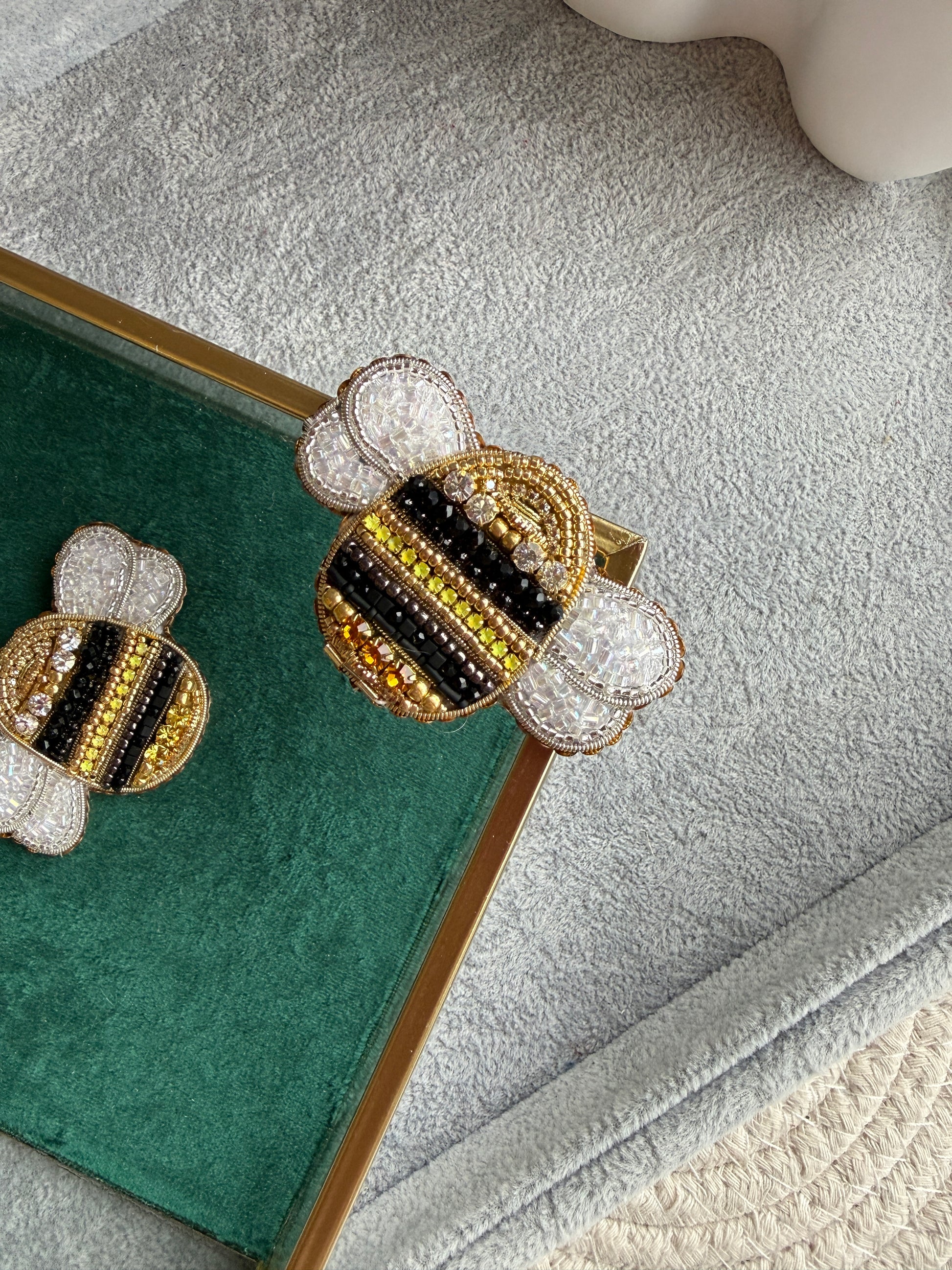 Bee Beaded Brooch