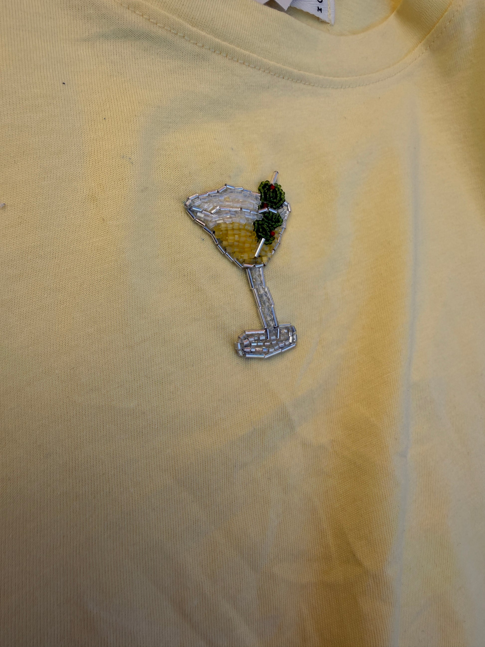 Martini Embroidered T-Shirt