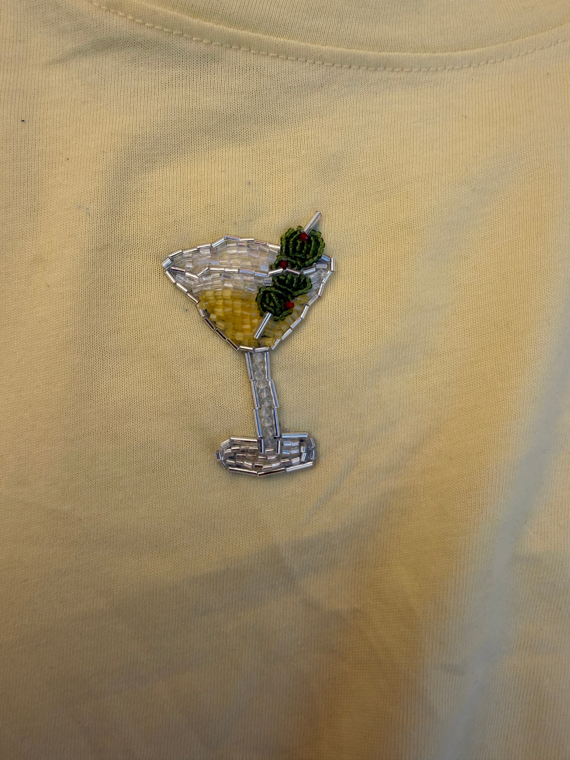 Martini Embroidered T-Shirt