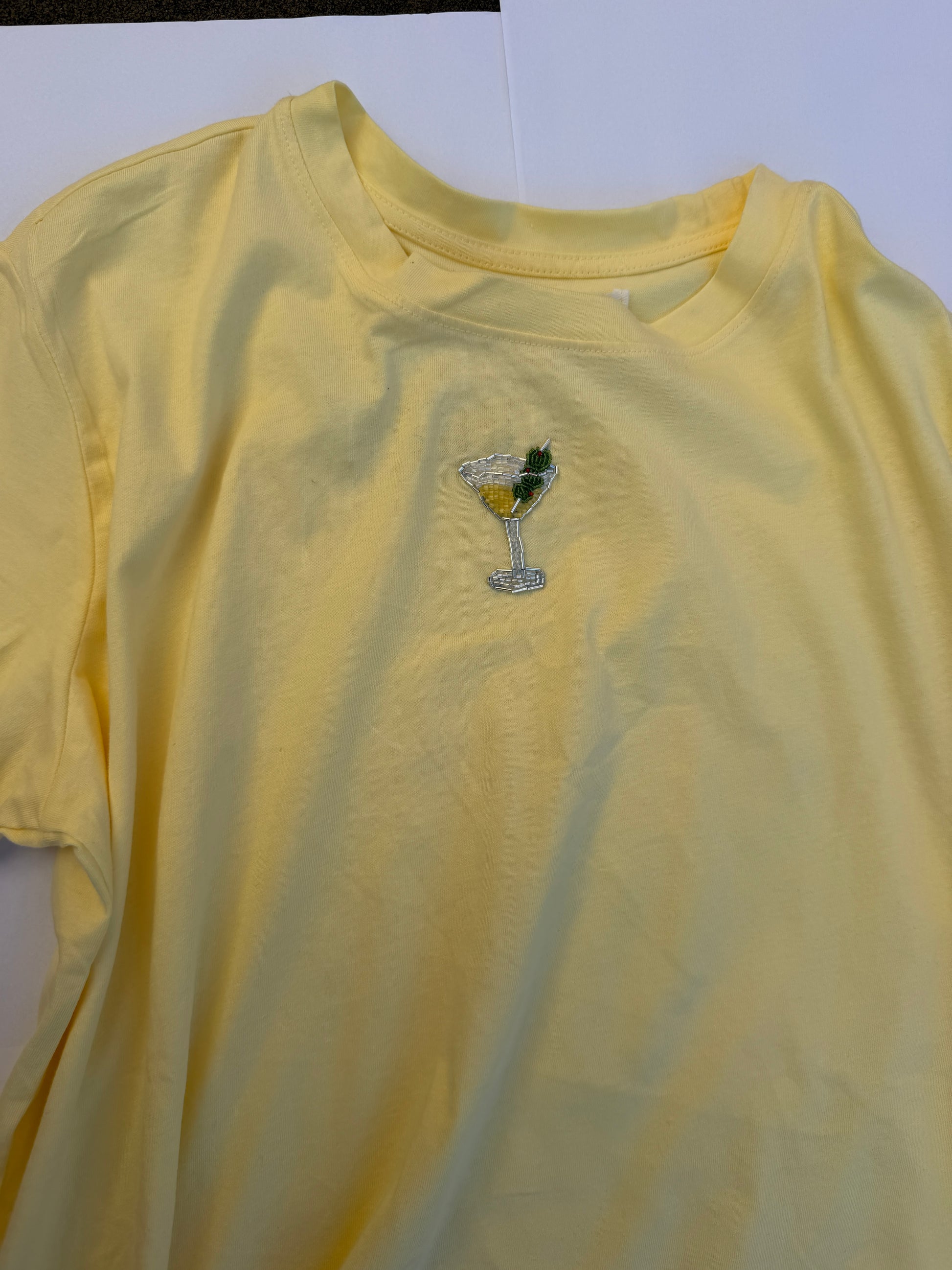 Martini Embroidered T-Shirt