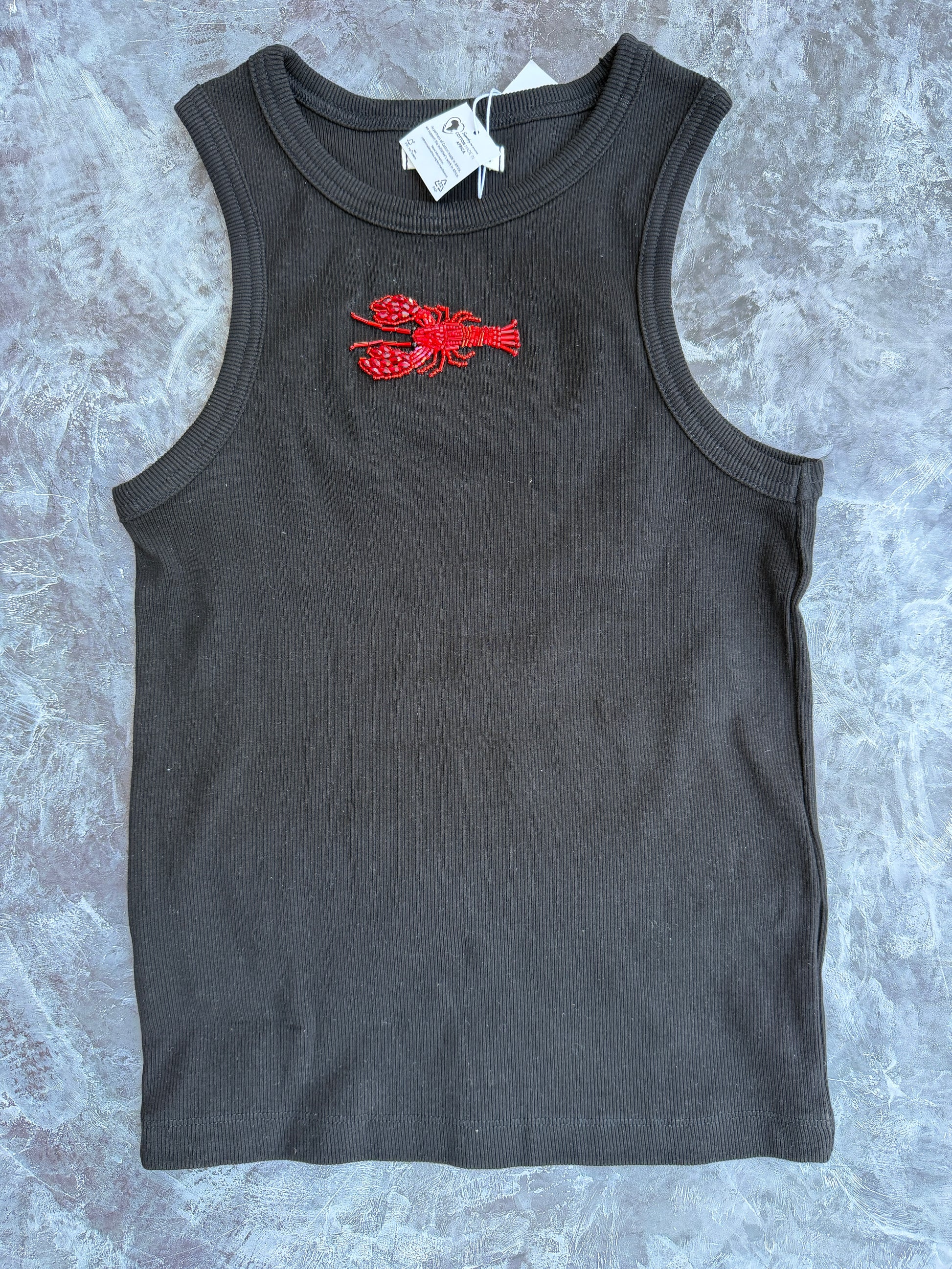 Lobster Embroidered Tank Top