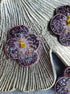 Pansies beaded brooch, flower nature jewelry, valentine gift