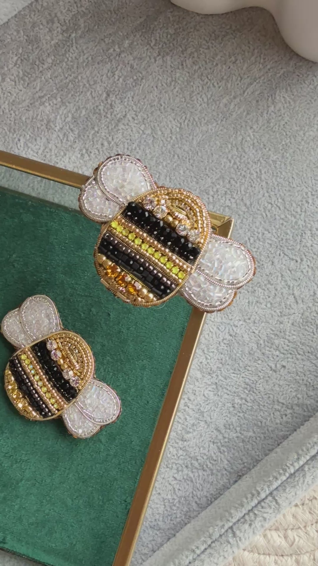 Bee Beaded Brooch